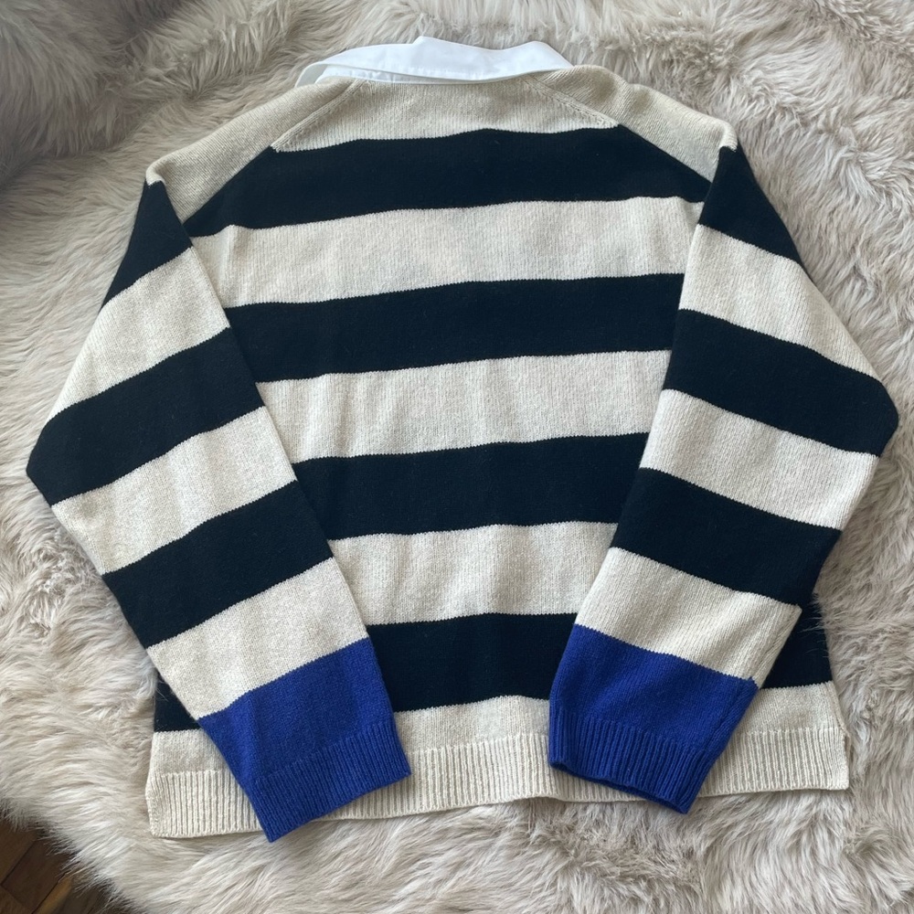 Madewell Cashmere-Wool Blend Rugby Sweater - Picture 8 of 8